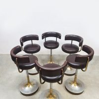 Vintage Swedish design barstools Jupiter Borje Johanson