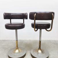 Vintage Swedish design barstools Jupiter Borje Johanson