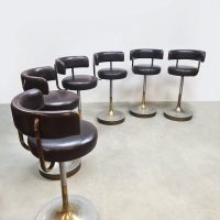 Vintage Swedish design barstools Jupiter Borje Johanson