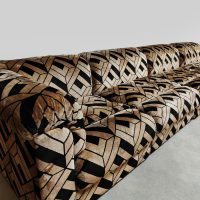 Vintage design modular sofa elementen bank ‘Geometric Deluxe'