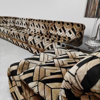 Vintage interior design modular sofa elementen bank ‘Geometric Deluxe'