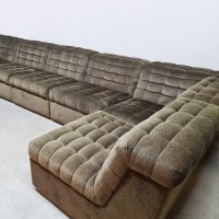 Vintage modular sofa seating elements Laauser XXL ''Olive''