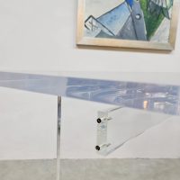 Vintage plexiglas polycarbonaat office desk 'Transparency'