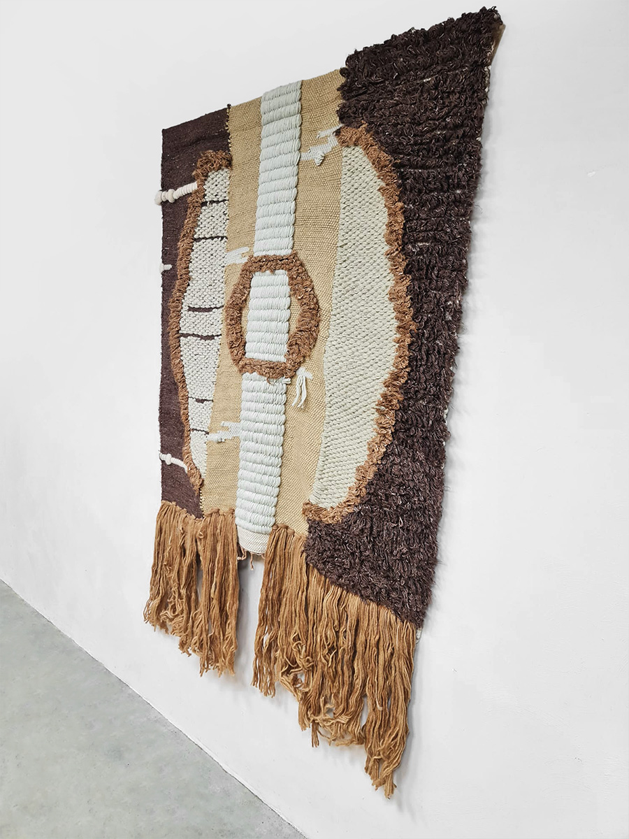 HKliving tapestry rug wall art wandtapijt 'Earth tones'