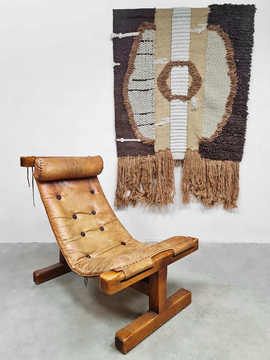 Modern design HKliving tapestry rug wall art wandtapijt 'Earth tones'