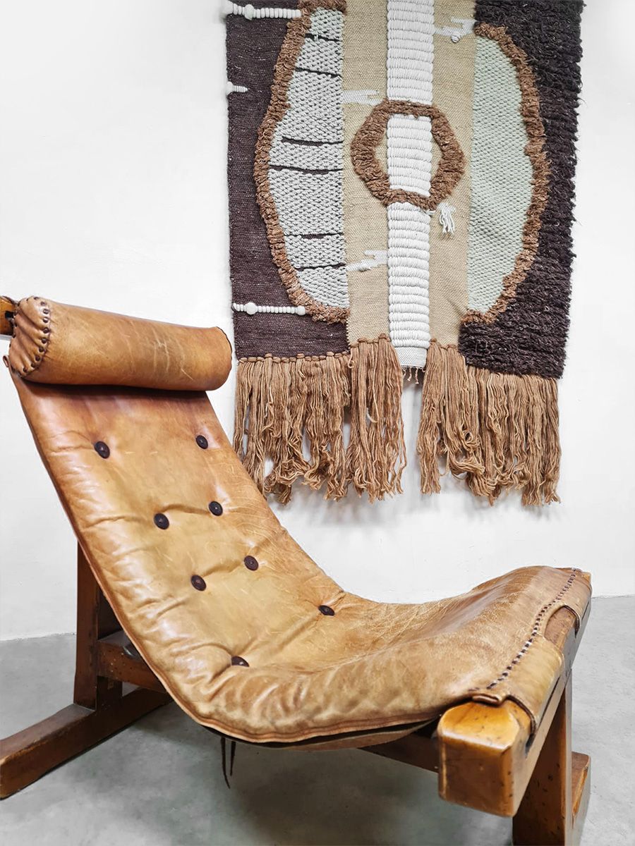 HKliving tapestry rug wall art wandtapijt 'Earth tones'