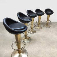 Vintage French cone barstools barkrukken 'Madmen style'