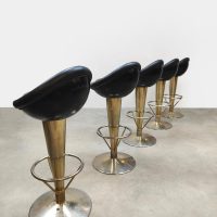 Vintage French cone barstools barkrukken 'Madmen style'