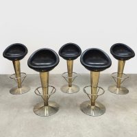 Vintage French cone barstools barkrukken 'Madmen style'