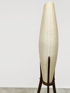 Space age vintage tripod rocket floor lamp