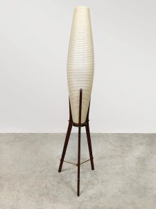 Space age vintage tripod rocket floor lamp driepoot vloerlamp