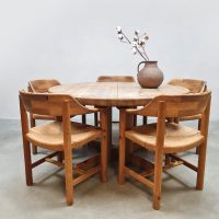 VintaVintage dining set table and chairs eetkamerset Rainer Daumiller style ge interior design dining set table and chairs eetkamer set Rainer Daumiller 1970s