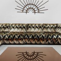 Vintage modular lounge sofa modulaire elementen bank 'Graphic'