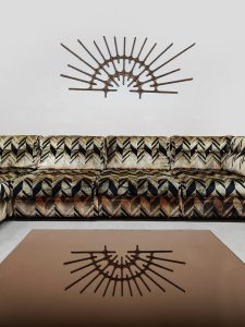 Vintage modular lounge sofa modulaire elementen bank 'Graphic'