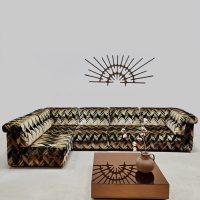 Vintage modular lounge sofa modulaire elementen bank 'Graphic'