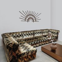 Vintage modular sofa elementen bank 'graphic print'