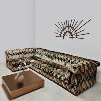 Midcentury furniture design modular sofa elementen bank 'graphic print'