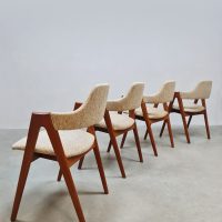 Danish design Compass dining chairs vintage Deense eetkamerstoelen Kai Kristiansen
