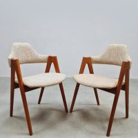 Danish design Compass dining chairs vintage Deense eetkamerstoelen Kai Kristiansen SVA mobler
