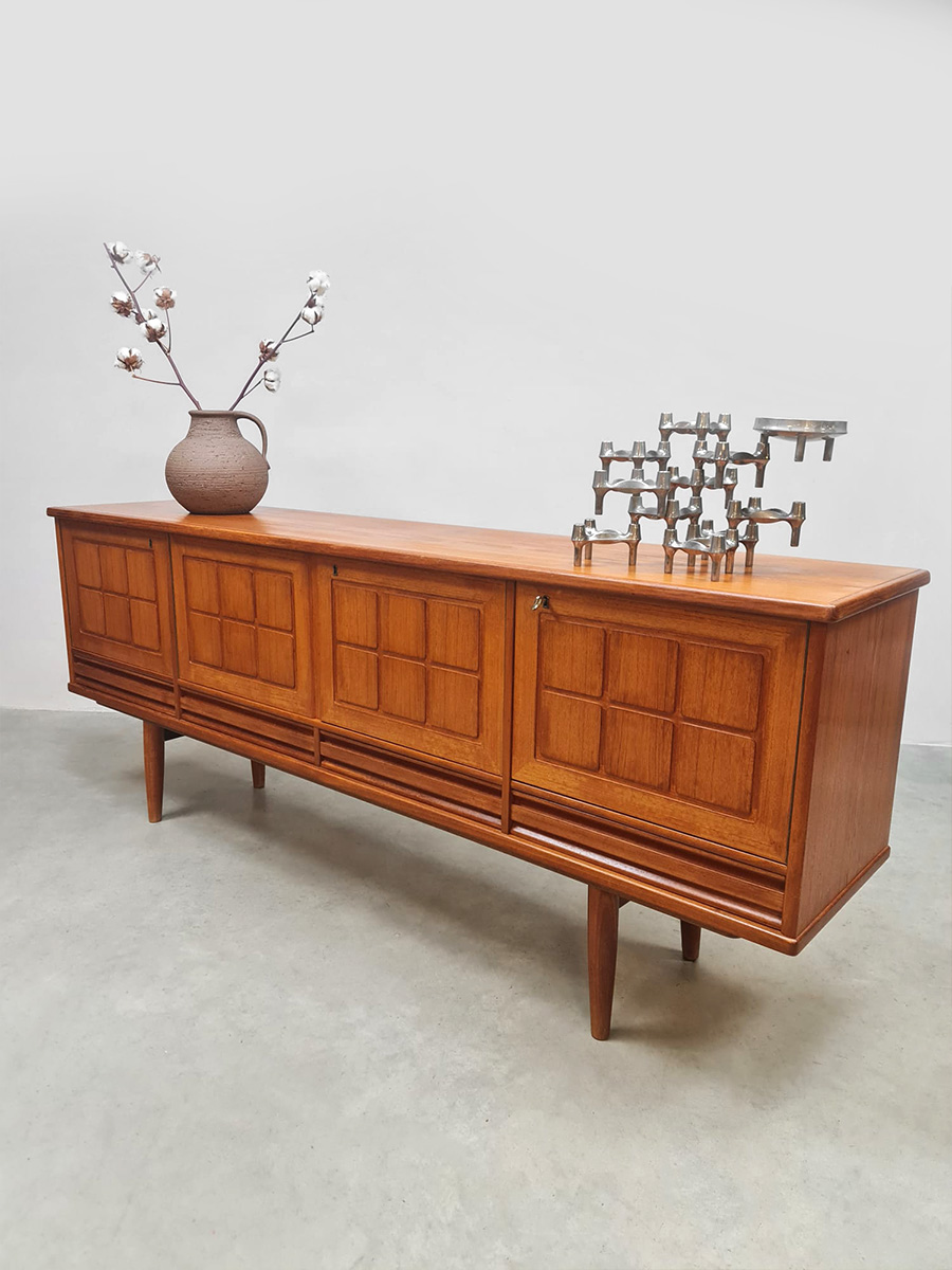 Midcentury Scandinavian sideboard credenza vintage dressoir Nordas Bruk 1960s