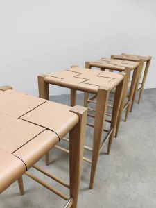 Set of 4 Italian design Vincent barstools barkrukken Billiani