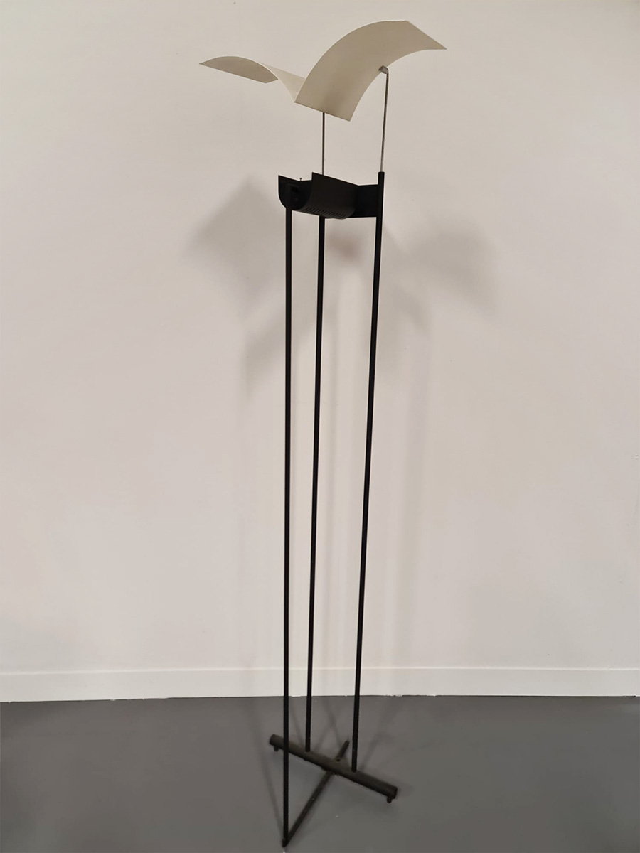 Vintage Fenix floor lamp vogel vloerlamp Jorge A. Garcia Garay 1980