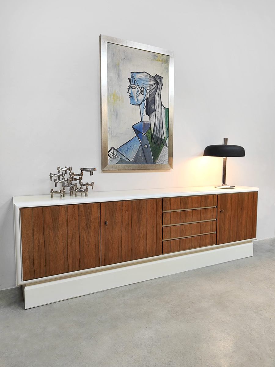 Vintage Italian modernism sideboard credenza dressoir 'Duo-tone'