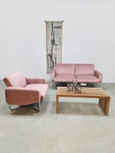 Vintage modular sofa lounge chair 'Nude tone'