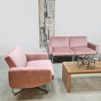 Vintage modular sofa lounge chair 'Nude tone'