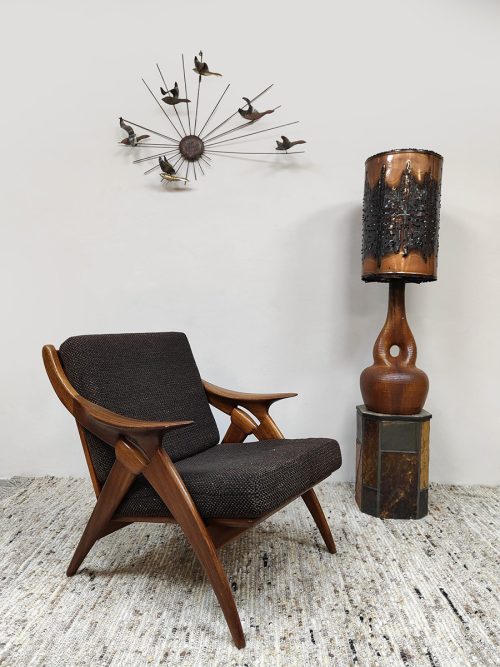 Dutch design 'De Knoop' easy chair armchair vintage fauteuil De Ster Gelderland 1960's