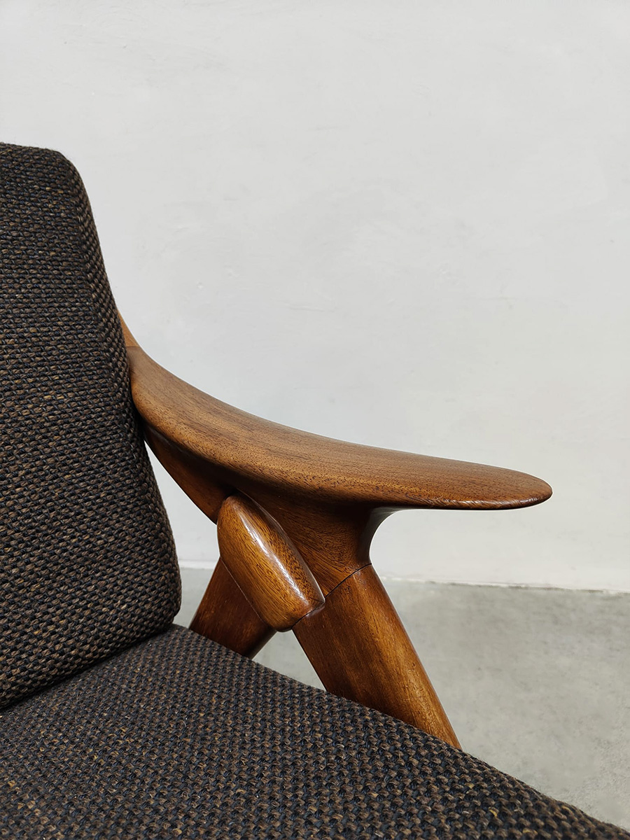 Vintage interior design 'De Knoop' easy chair armchair vintage fauteuil De Ster Gelderland 1960's