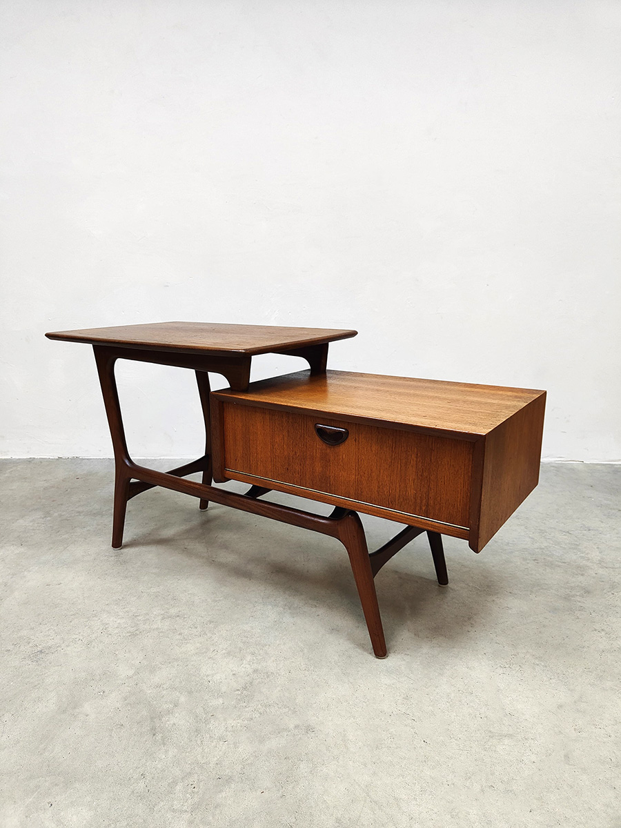 Midcentury interior design Netty side table bijzettafel tafel Webe Louis van Teeffelen