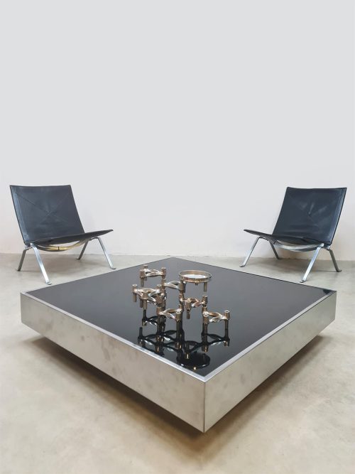 Italian design coffee coffee table vintage salontafel 'Willy Rizzo style'