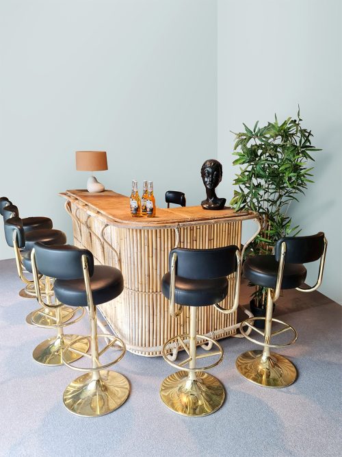 Vintage Tiki bamboo bar cocktail bamboe bar XXL 'Bohemian vibes'