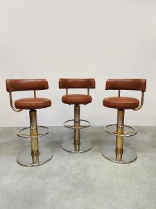 Vintage Swedish design barstools Jupiter Borje Johanson
