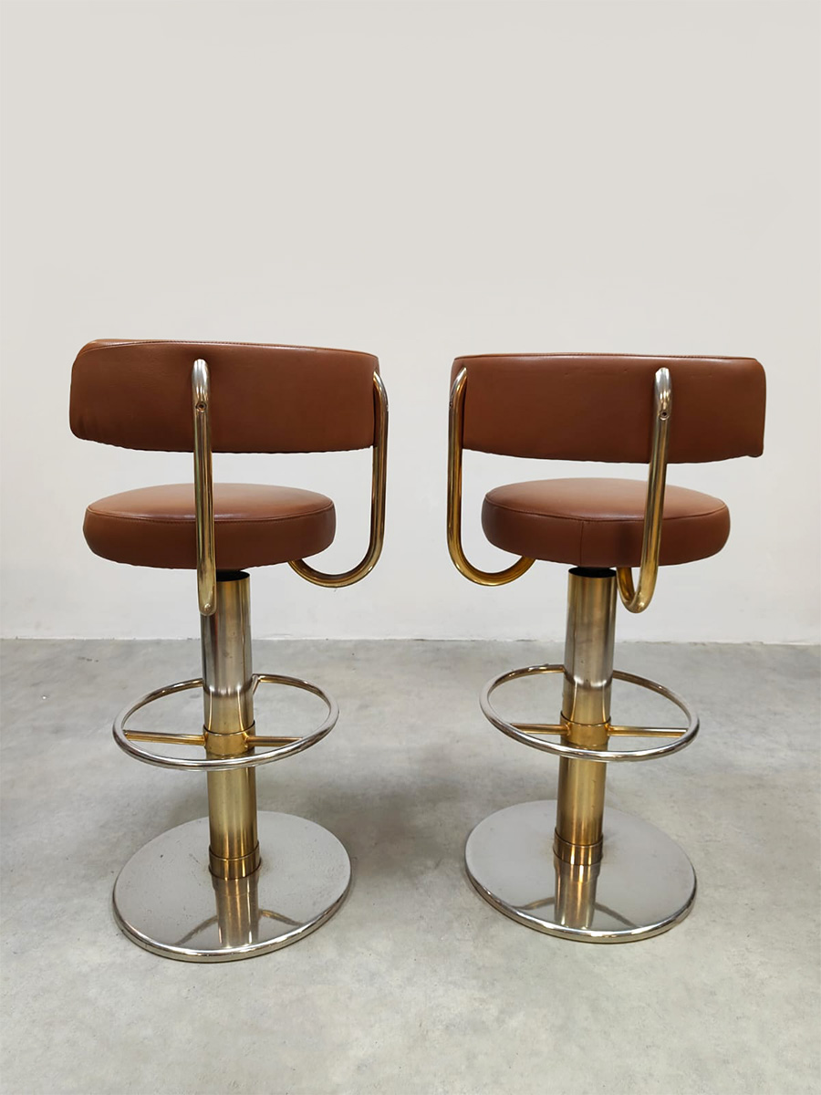 Vintage furniture Swedish design barstools Jupiter barkrukken Borje Johanson