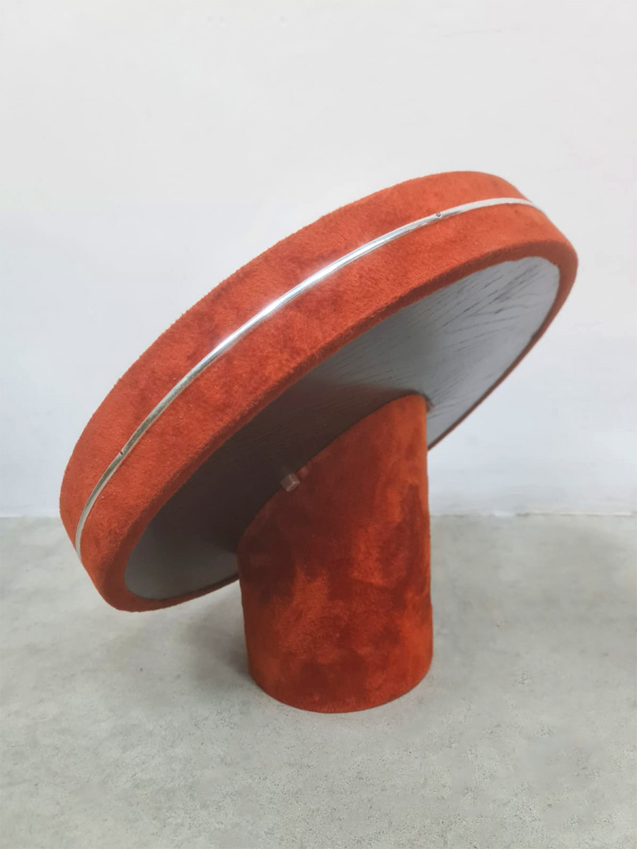 Midcentury Italian Space age design vanity mirror vintage spiegel Poltrona Frau 1960