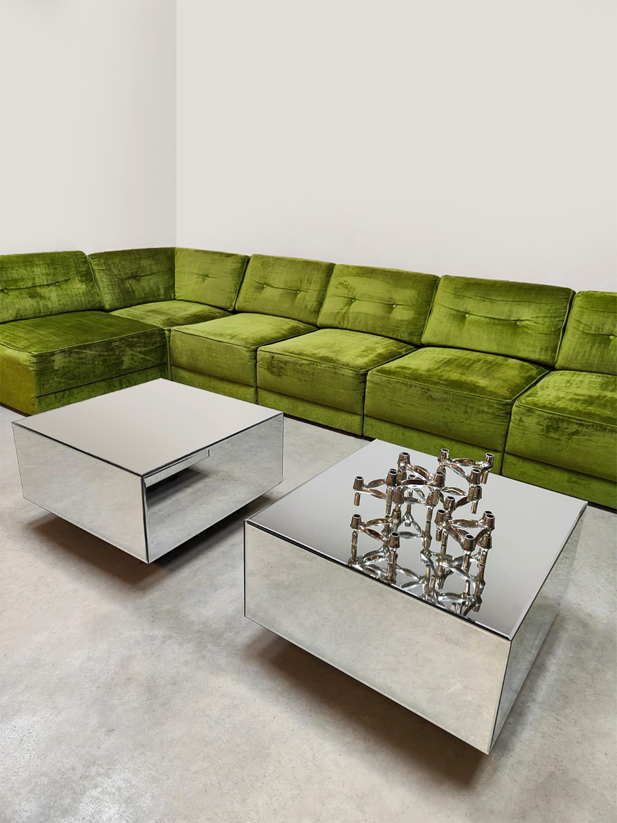 German interior design modular sofa vintage modulaire elementen bank ‘Green velvet Spirit’ German interior design modular sofa vintage modulaire elementen bank ‘Green velvet Spirit’