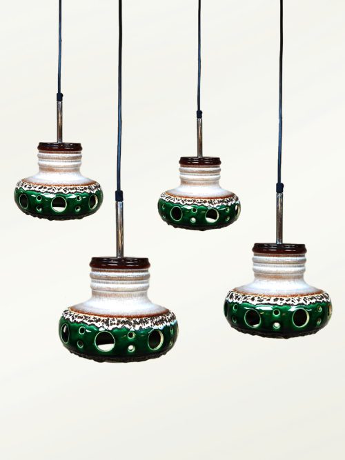 Vintage Dutch design fat lava pendant lamp hanglamp Herda 1970