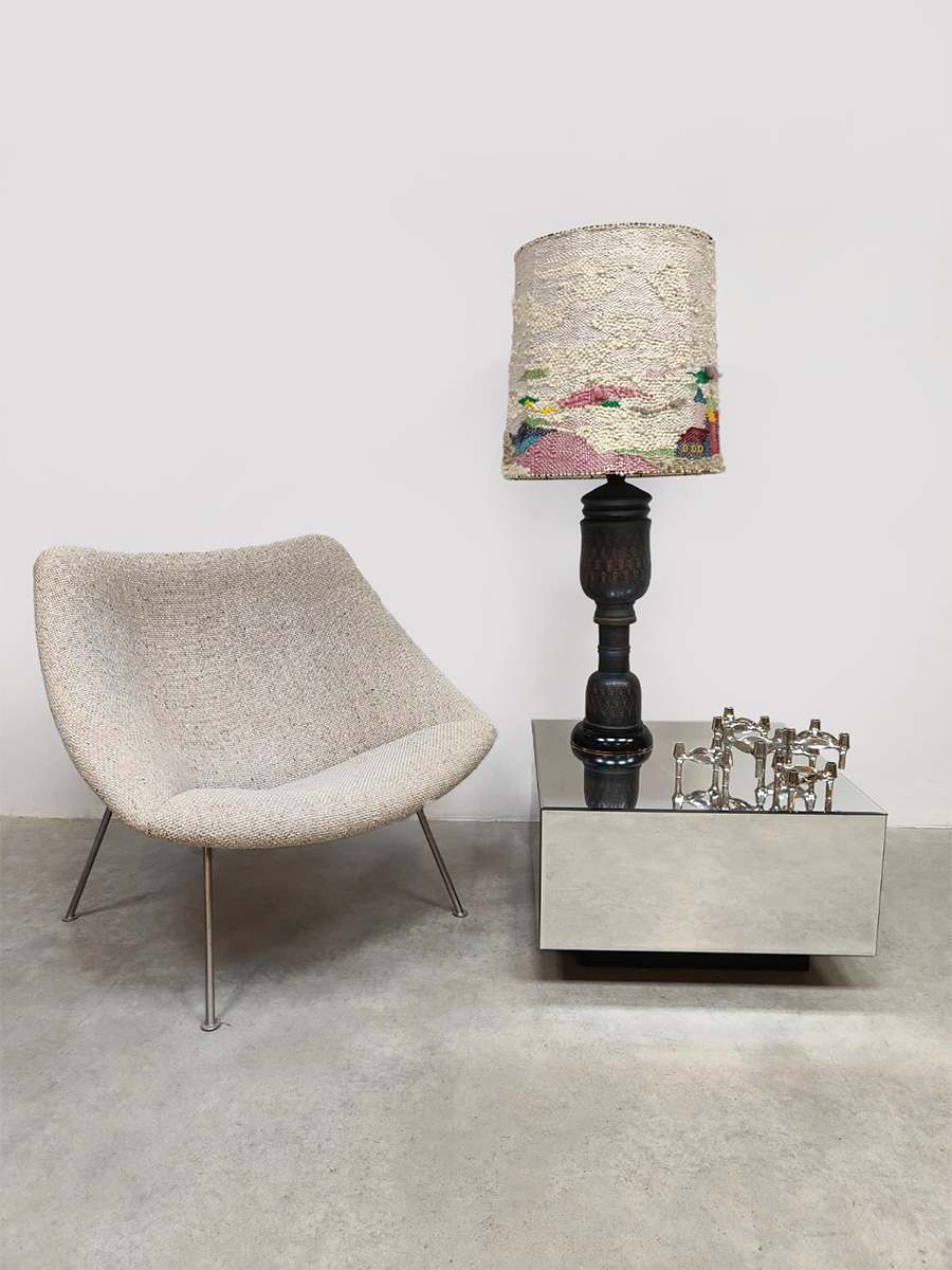 Italian vintage ceramic table lamp Bitossi XL keramieken tafellamp Aldo Londi Italian vintage ceramic table lamp Bitossi XL keramieken tafellamp Aldo Londi