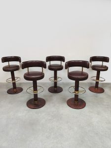 Midcentury interior styling Swedish design bar stools Jupiter Borje Johanson 1960