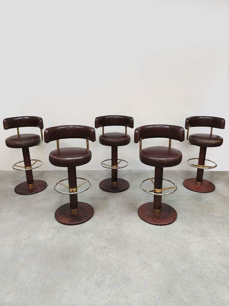 Midcentury interior styling Swedish design bar stools Jupiter Borje Johanson 1960