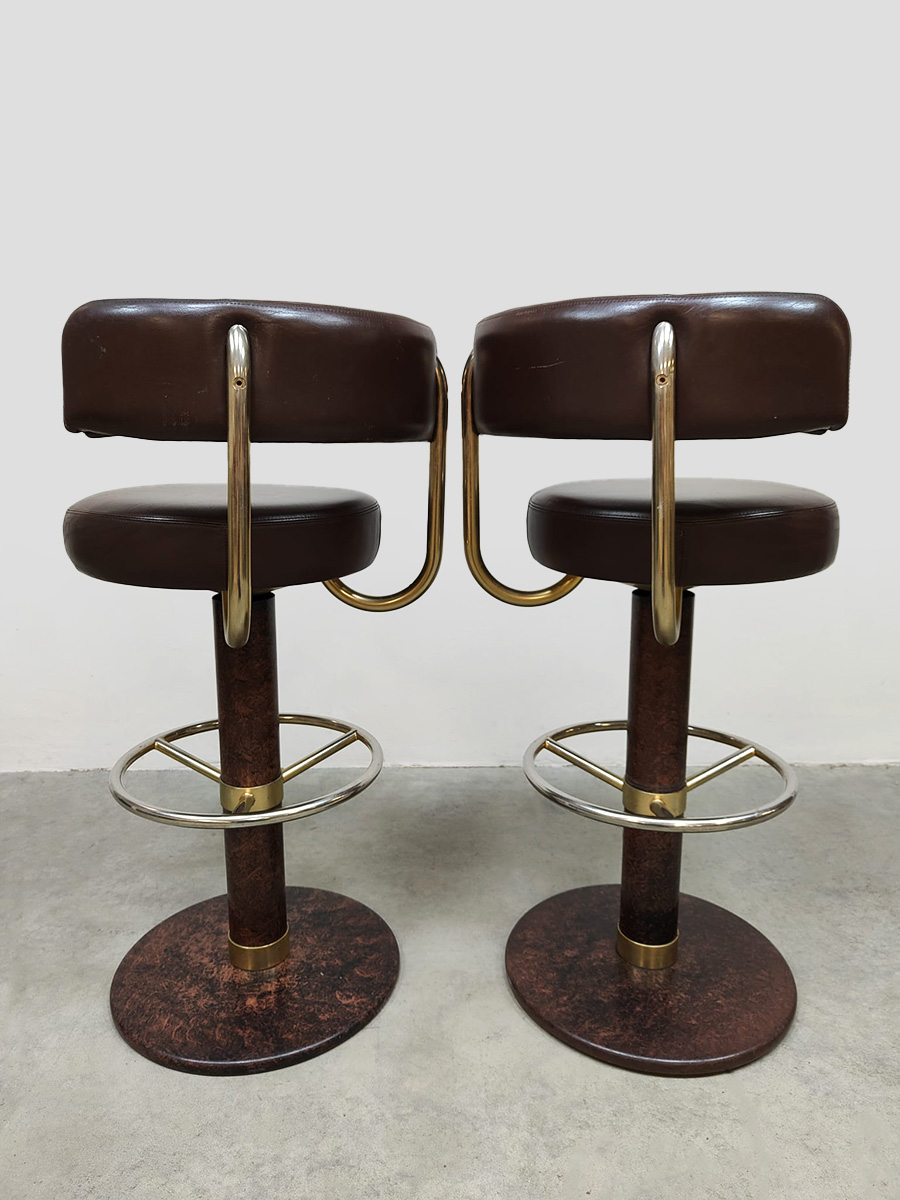 Vintage Swedish design bar stools Jupiter Borje Johanson 1960