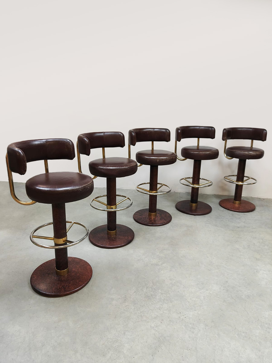 Vintage Swedish design barstools Jupiter barkrukken Borje Johanson 1960