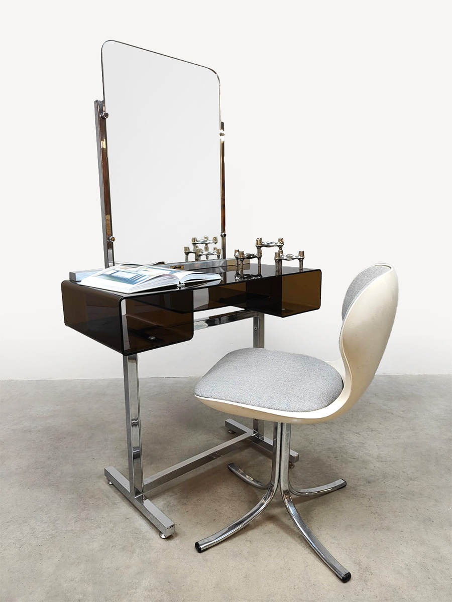 Vintage dressing tables vanity tables kaptafels 'Space age style'