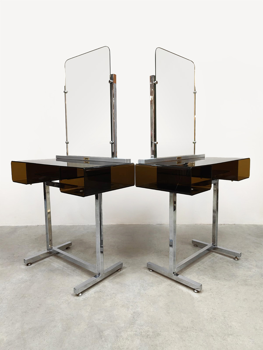 Midcentury interior design dressing tables vanity tables kaptafels JJMaes Bruxelles