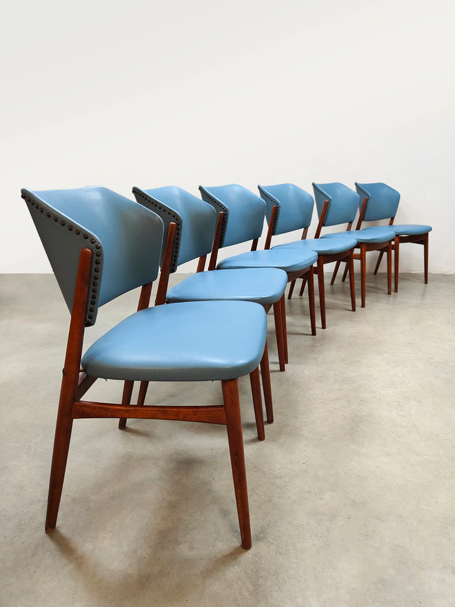 Vintage furniture design sixties dining chairs eetkamerstoelen 1960