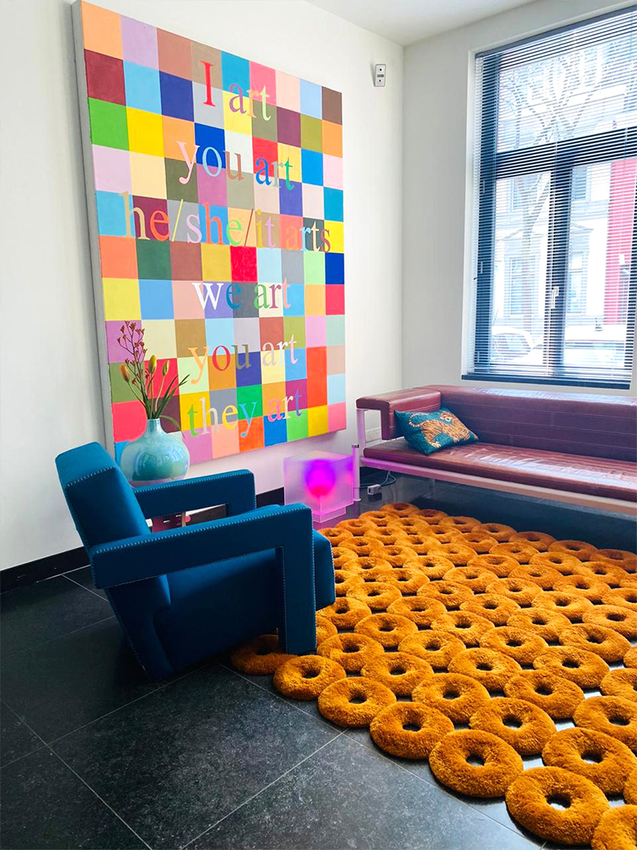 Dutch design donut rug tapestry tapijt Sabine Marcellis