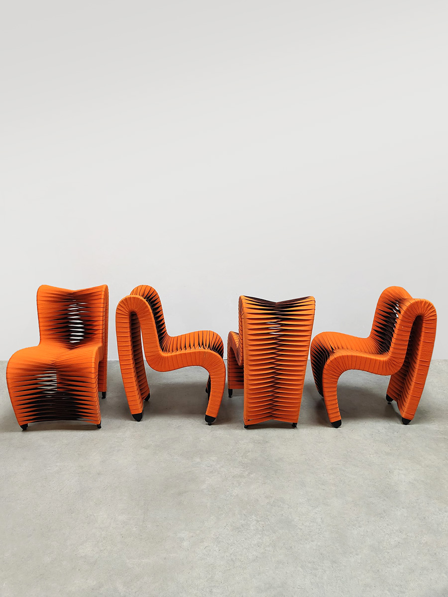 Funky seat belt dining chairs eetkamerstoelen Phillips collection