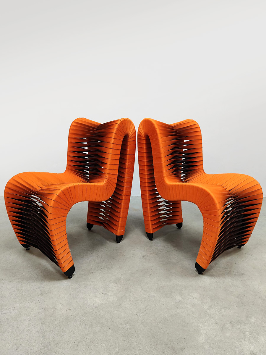 Funky seatbelt dining chairs eetkamerstoelen Nuttapong Charoenkitivarakorn Phillips collection